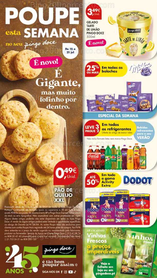 Antevisão Folheto PINGO DOCE Lojas Grandes Promoções de 15 a 21 julho all