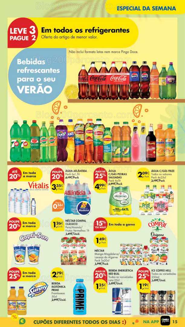 Antevisão Folheto PINGO DOCE Madeira Promoções de 15 a 21 julho all
