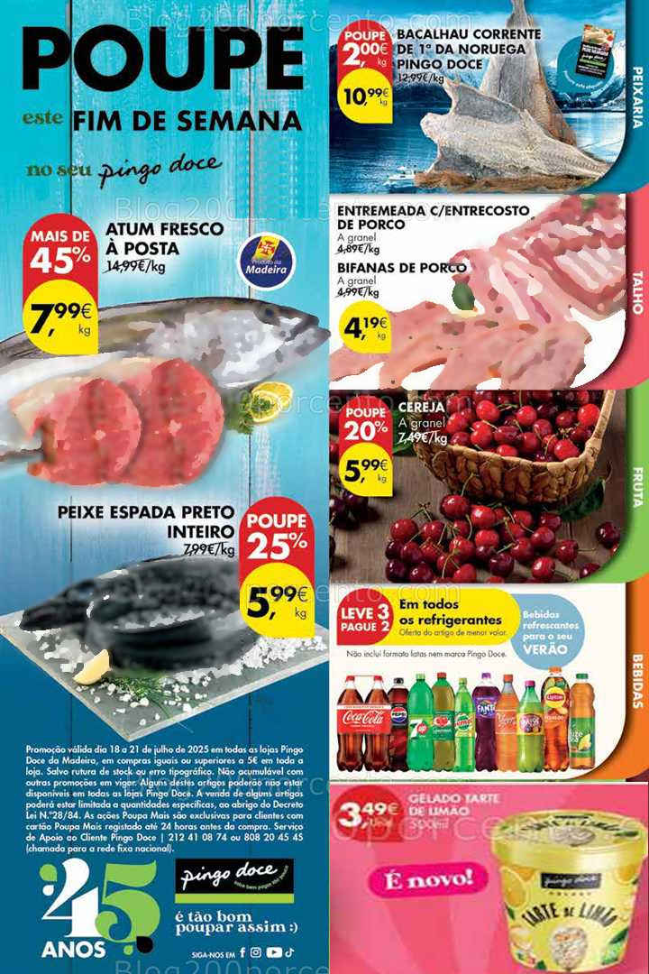 Antevisão Folheto PINGO DOCE Madeira Promoções Fim de Semana - 18 a 21 julho all
