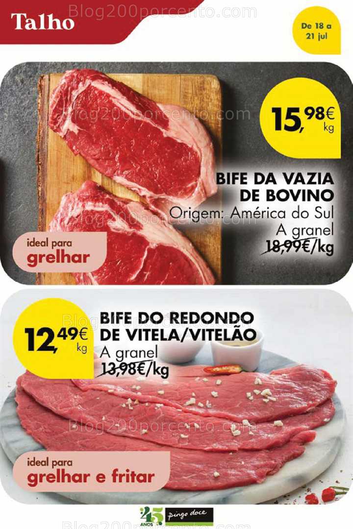 Antevisão Folheto PINGO DOCE Promoções Fim de Semana - 18 a 21 julho all