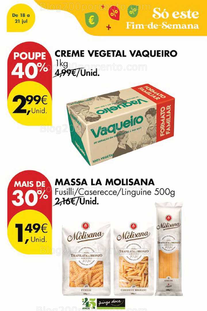 Antevisão Folheto PINGO DOCE Promoções Fim de Semana - 18 a 21 julho all