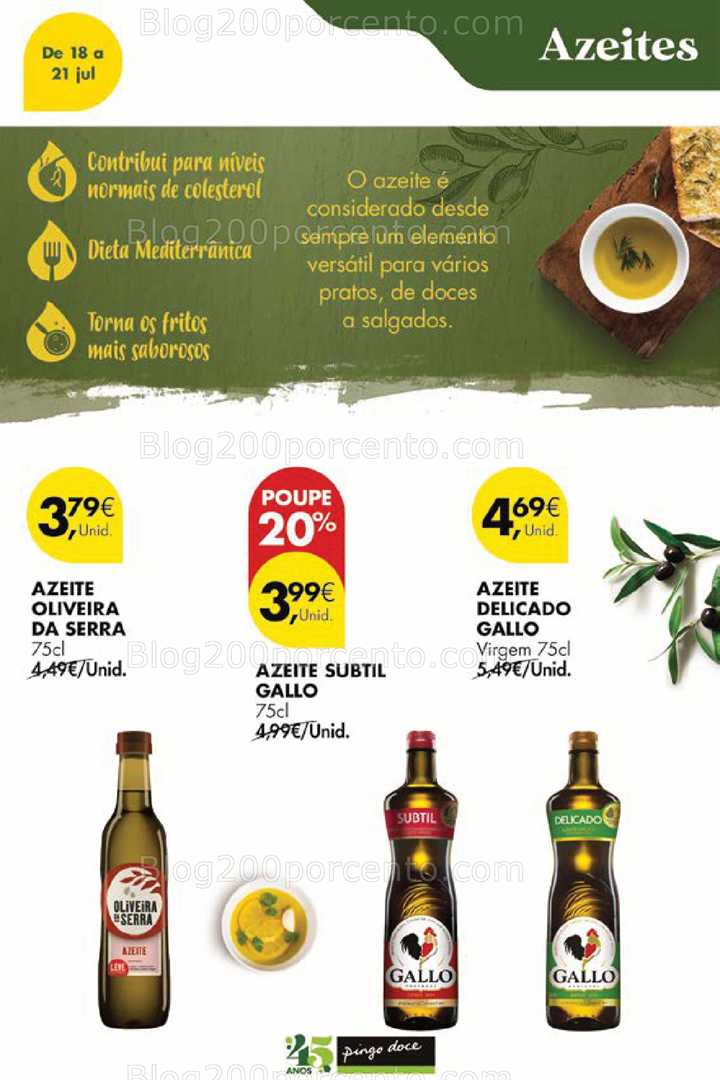 Antevisão Folheto PINGO DOCE Promoções Fim de Semana - 18 a 21 julho all