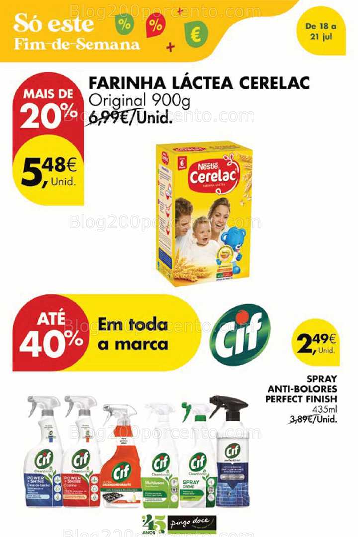 Antevisão Folheto PINGO DOCE Promoções Fim de Semana - 18 a 21 julho all