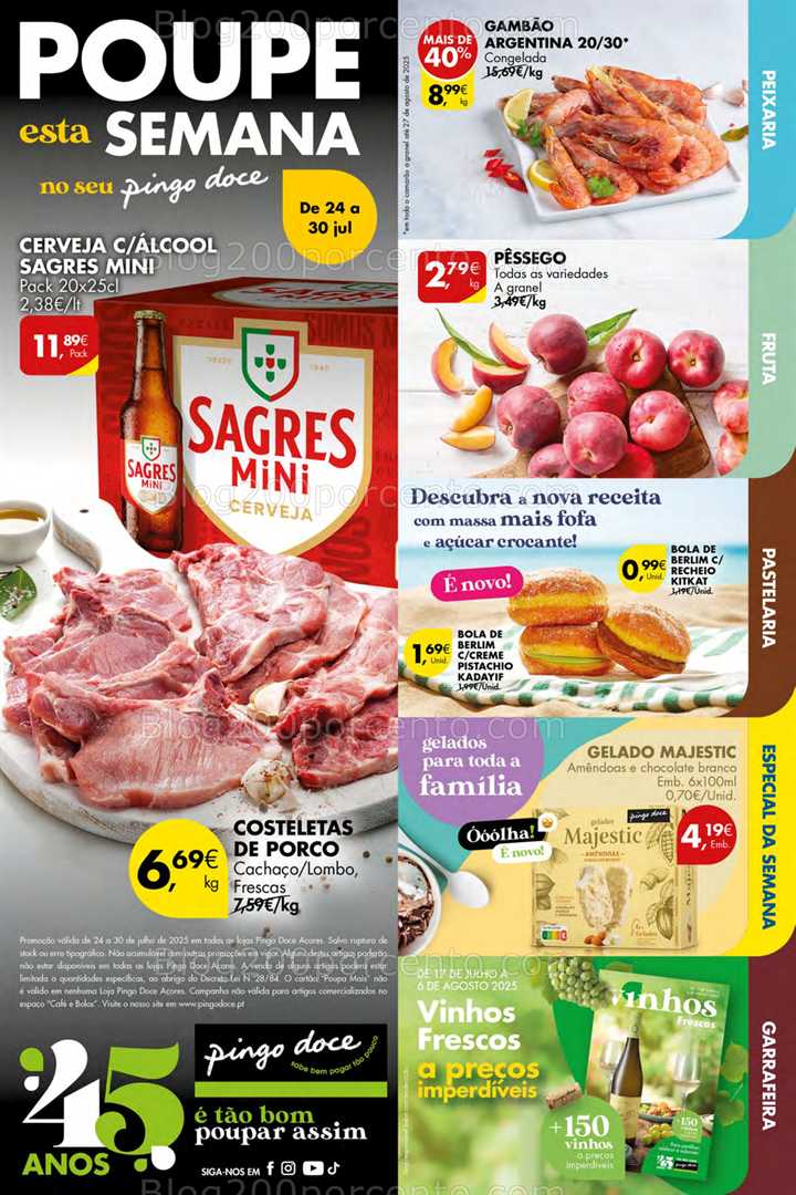Antevisão Folheto PINGO DOCE Açores Promoções 24 a 30 julho all
