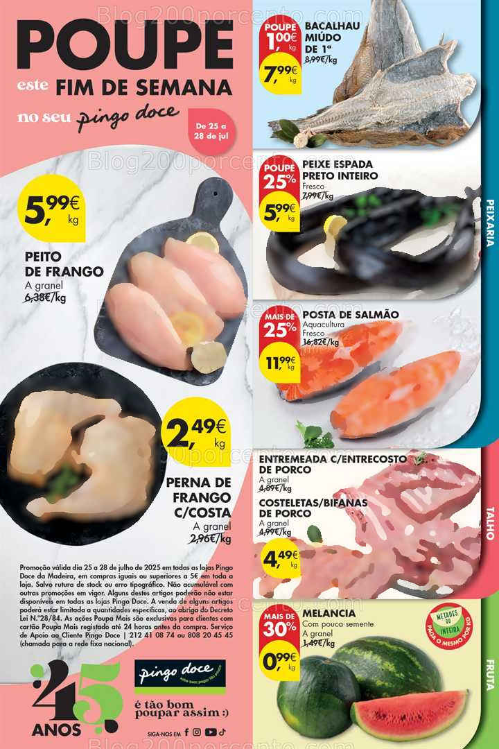 Antevisão Folheto PINGO DOCE Madeira Promoções Fim de Semana - 25 a 28 julho all