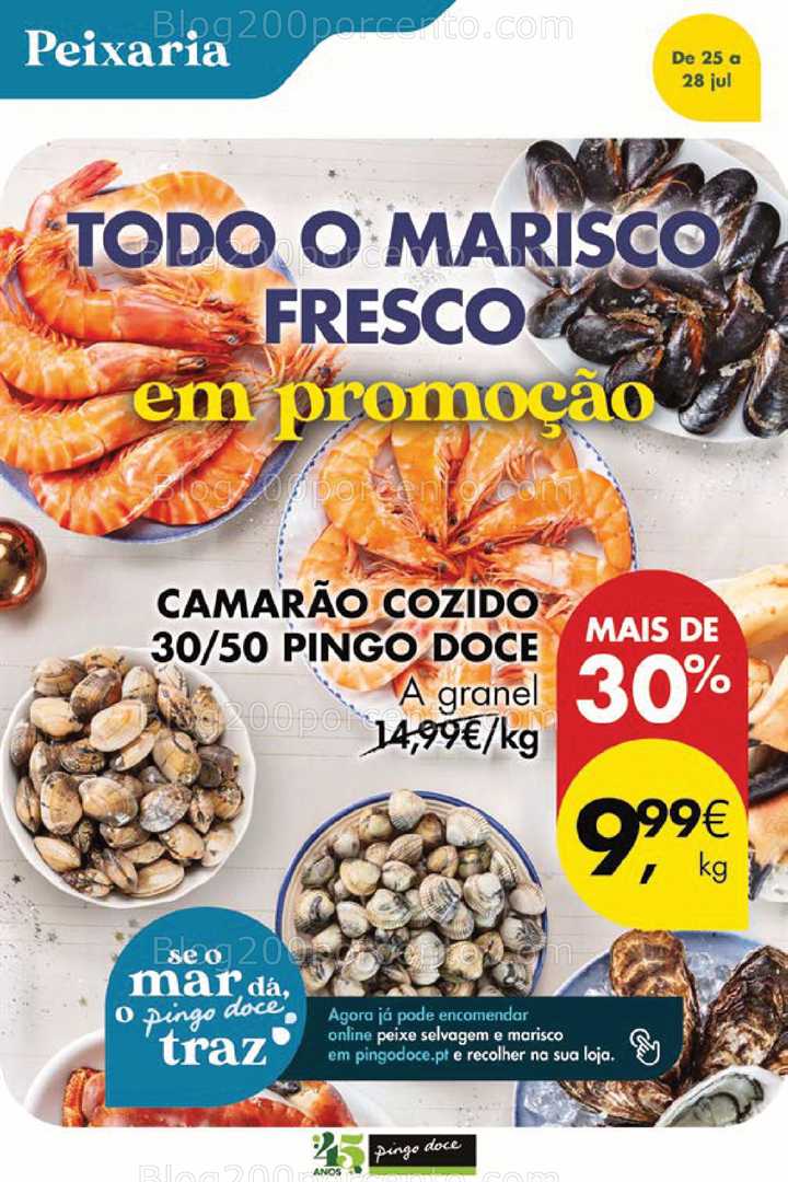 Antevisão Folheto PINGO DOCE Promoções Fim de Semana - 25 a 28 julho all