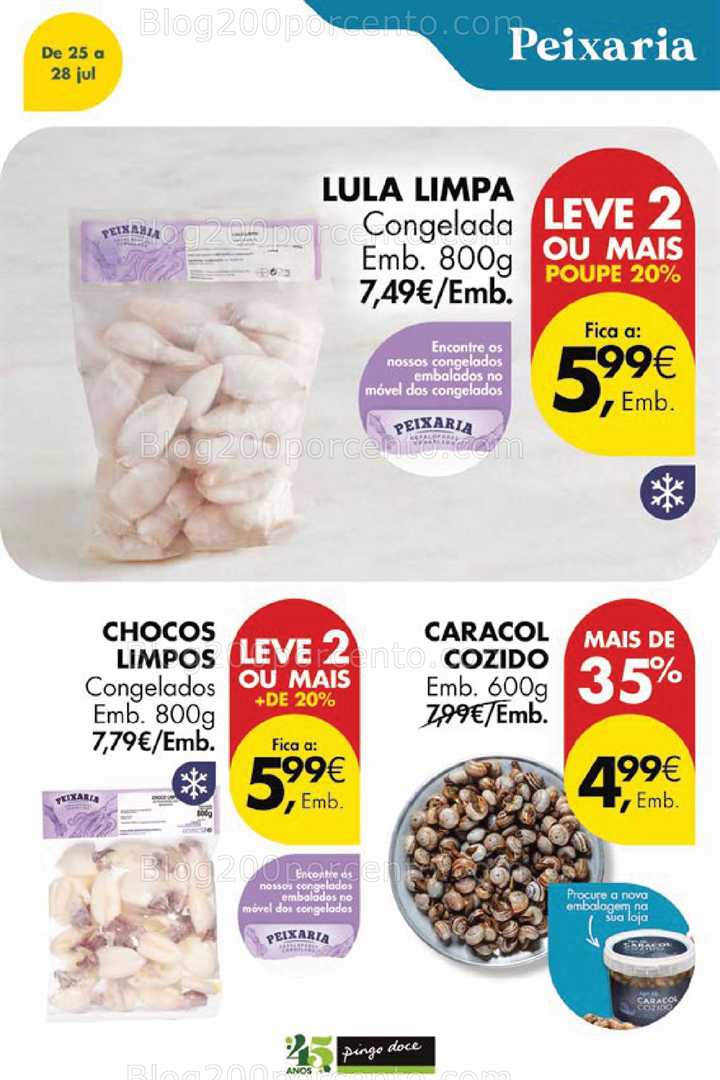 Antevisão Folheto PINGO DOCE Promoções Fim de Semana - 25 a 28 julho all