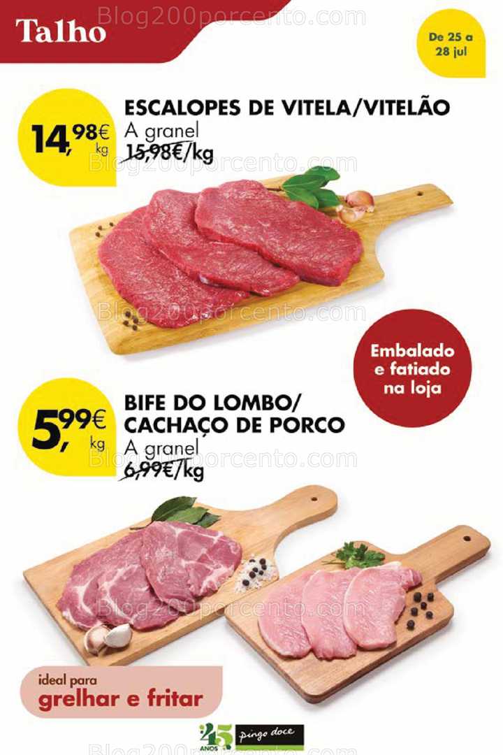 Antevisão Folheto PINGO DOCE Promoções Fim de Semana - 25 a 28 julho all