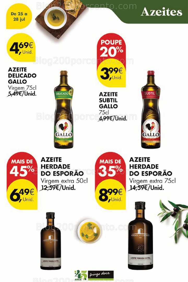 Antevisão Folheto PINGO DOCE Promoções Fim de Semana - 25 a 28 julho all