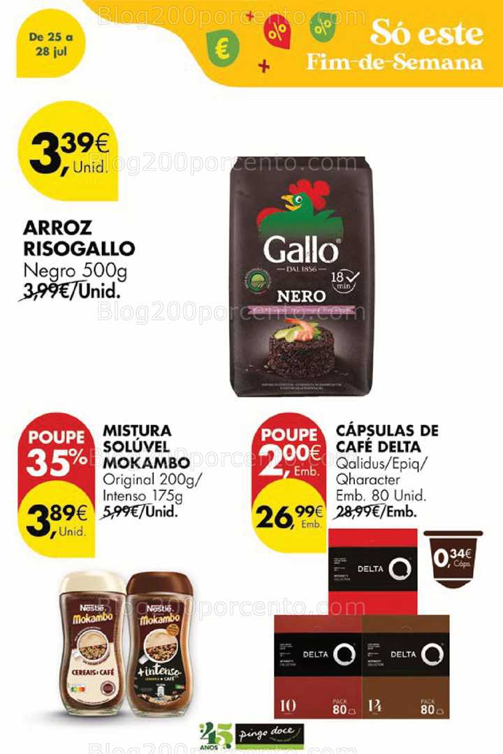 Antevisão Folheto PINGO DOCE Promoções Fim de Semana - 25 a 28 julho all