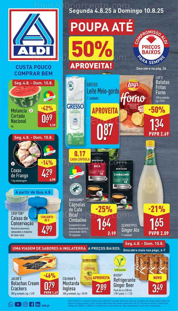 Antevisão Folheto ALDI Promoções de 4 a 10 agosto - Edição Digital all