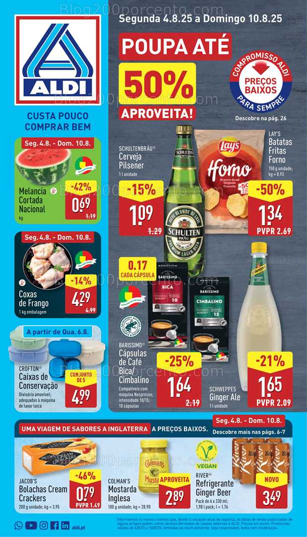 Antevisão Folheto ALDI Promoções de 4 a 10 agosto - Edição Digital all