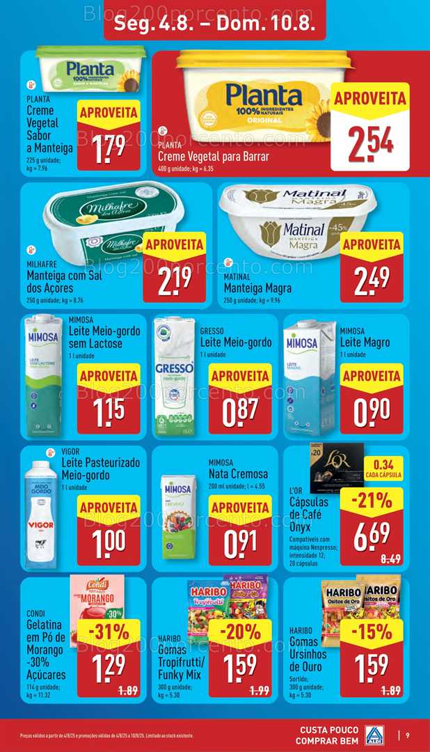 Antevisão Folheto ALDI Promoções de 4 a 10 agosto - Edição Digital all