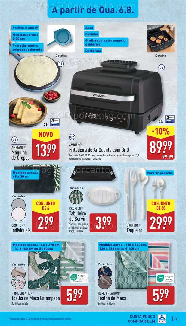 Antevisão Folheto ALDI Promoções de 4 a 10 agosto - Edição Digital all