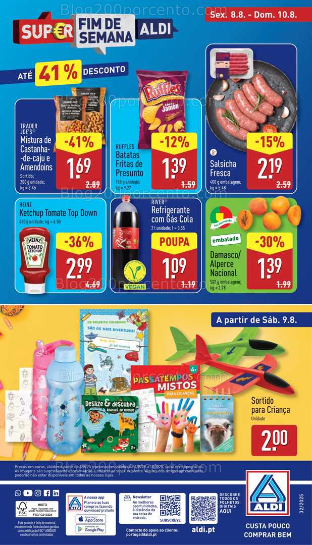 Antevisão Folheto ALDI Promoções de 4 a 10 agosto - Edição Digital all