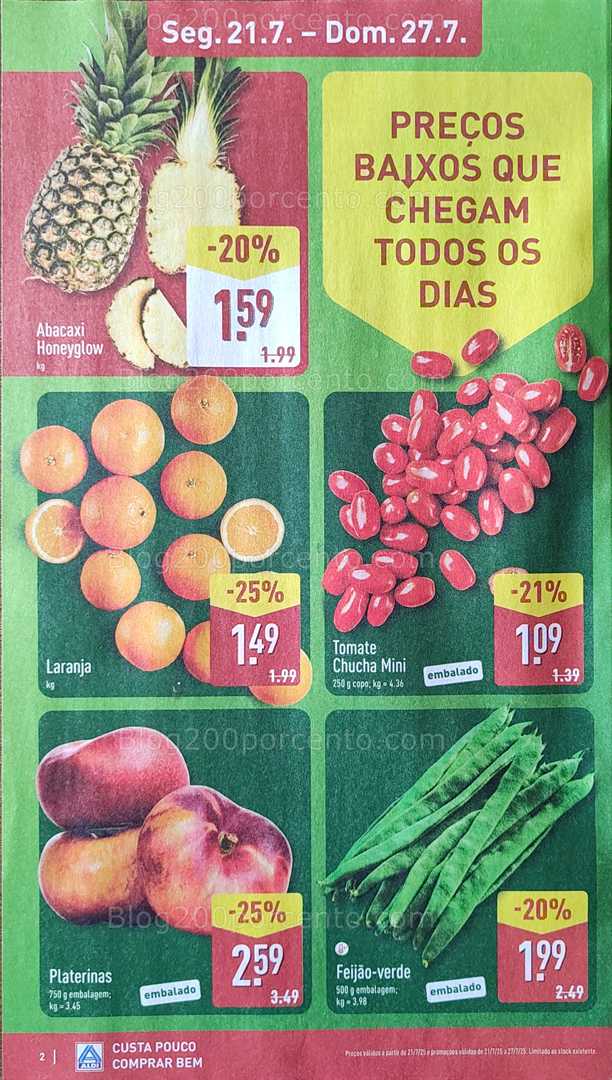 Antevisão Folheto ALDI Promoções de 21 a 27 julho all