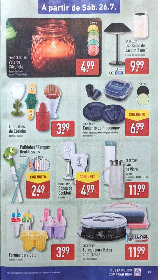Antevisão Folheto ALDI Promoções de 21 a 27 julho all