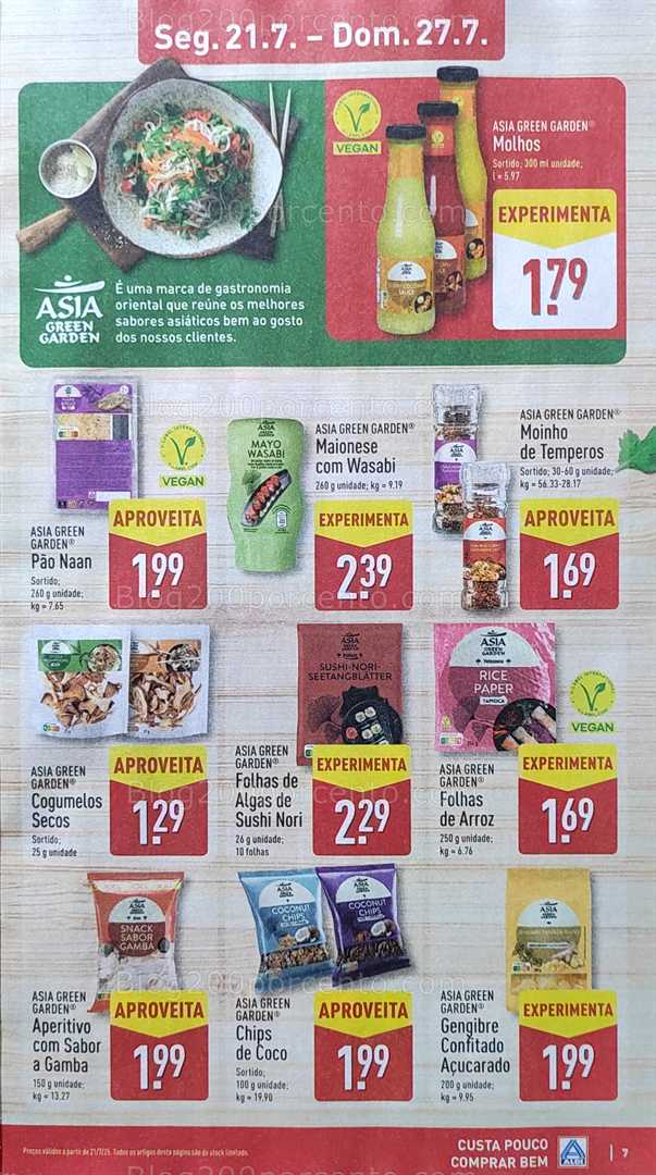 Antevisão Folheto ALDI Promoções de 21 a 27 julho all