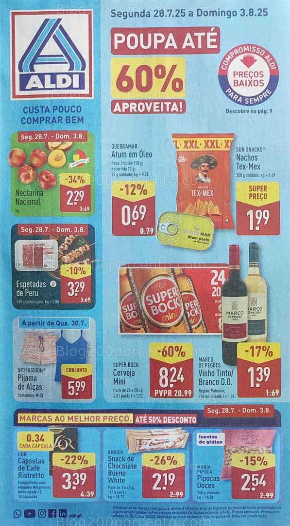 Antevisão Folheto ALDI Promoções de 28 julho a 3 agosto all