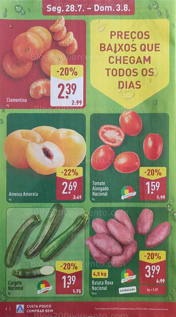 Antevisão Folheto ALDI Promoções de 28 julho a 3 agosto all