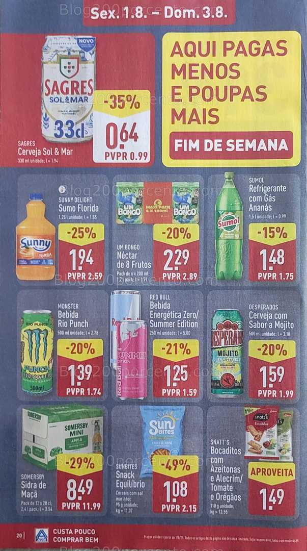 Antevisão Folheto ALDI Promoções de 28 julho a 3 agosto all