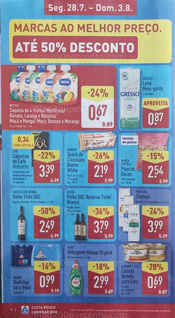 Antevisão Folheto ALDI Promoções de 28 julho a 3 agosto all