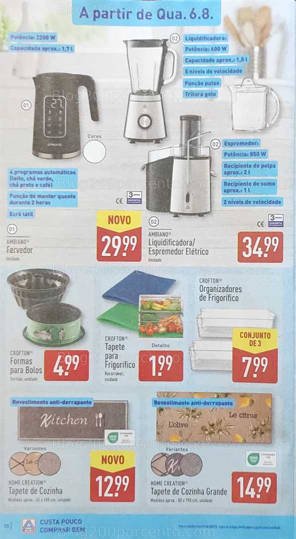Antevisão Folheto ALDI Promoções de 4 a 10 agosto bazar 6