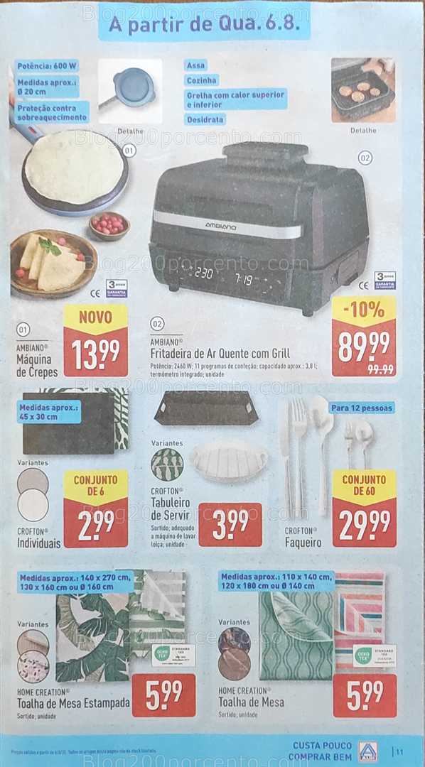 Antevisão Folheto ALDI Promoções de 4 a 10 agosto bazar 6