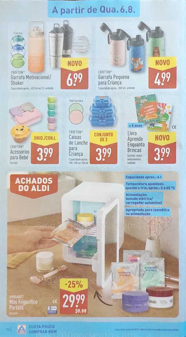 Antevisão Folheto ALDI Promoções de 4 a 10 agosto bazar 6