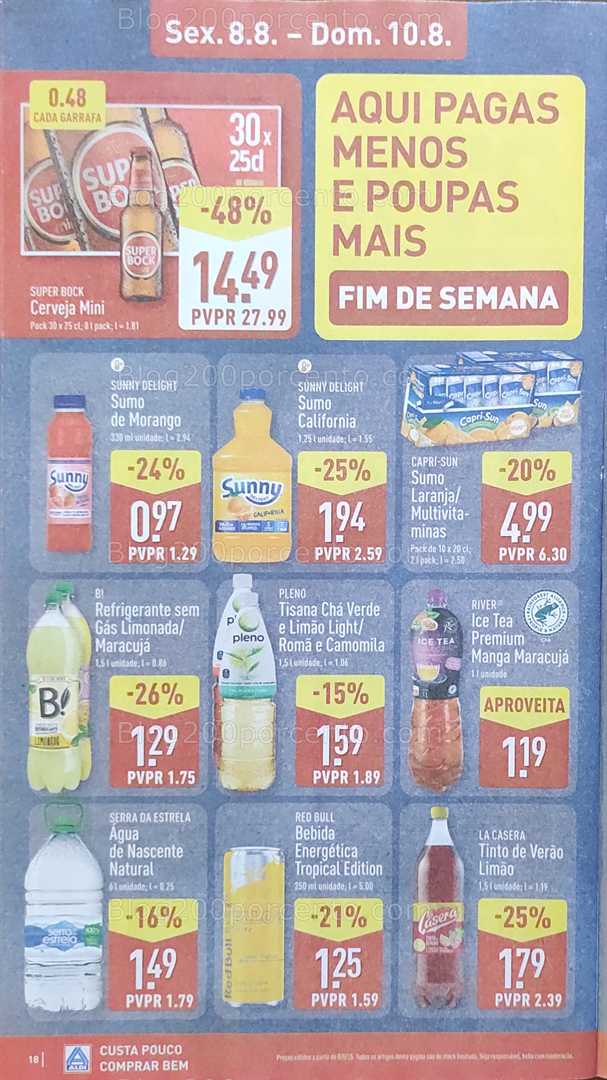 Antevisão Folheto ALDI Promoções de 4 a 10 agosto all
