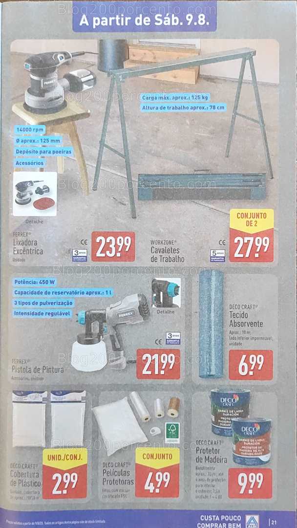 Antevisão Folheto ALDI Bazar Promoções a partir de 9 agosto bazar 9