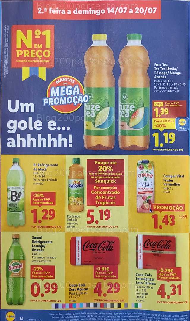 Antevisão Folheto LIDL Promoções 14 a 20 julho all