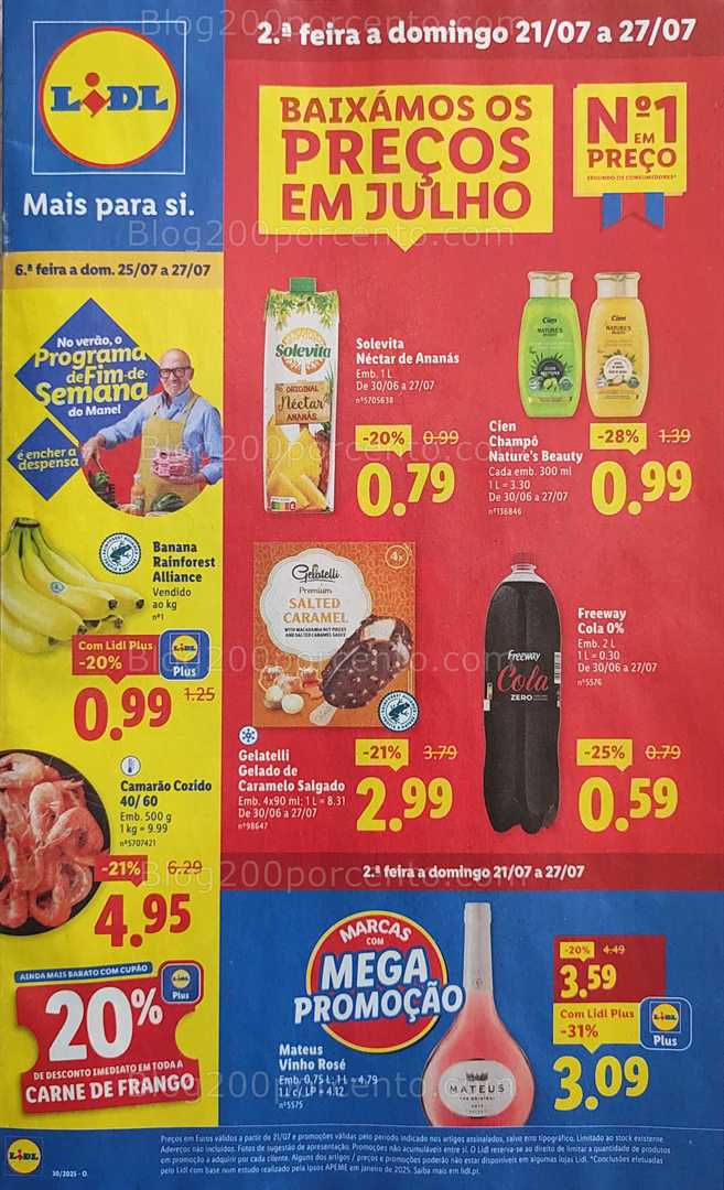 Antevisão Folheto LIDL Promoções de 21 a 27 julho all