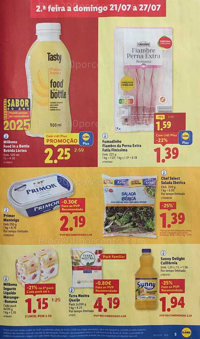 Antevisão Folheto LIDL Promoções de 21 a 27 julho all