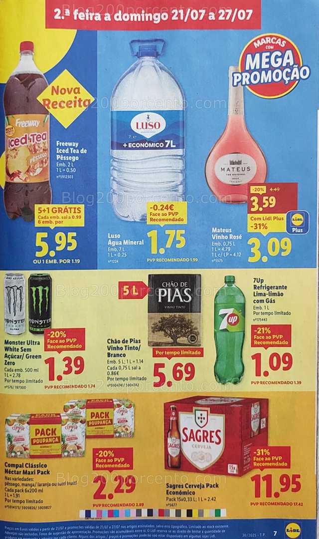 Antevisão Folheto LIDL Promoções de 21 a 27 julho all