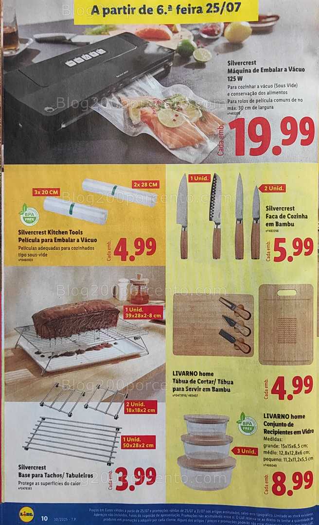 Antevisão Folheto LIDL Bazar Promoções de 21 a 31 julho all