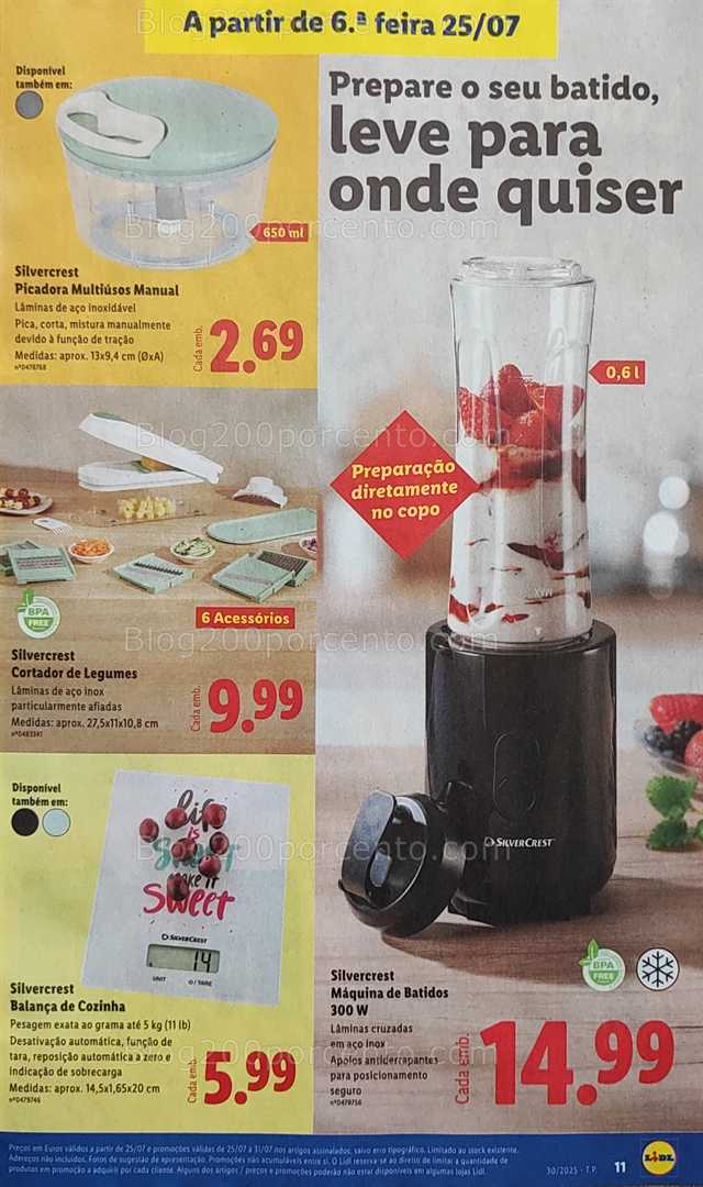Antevisão Folheto LIDL Bazar Promoções de 21 a 31 julho all