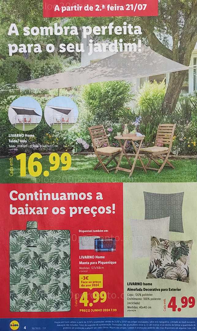 Antevisão Folheto LIDL Bazar Promoções de 21 a 31 julho all