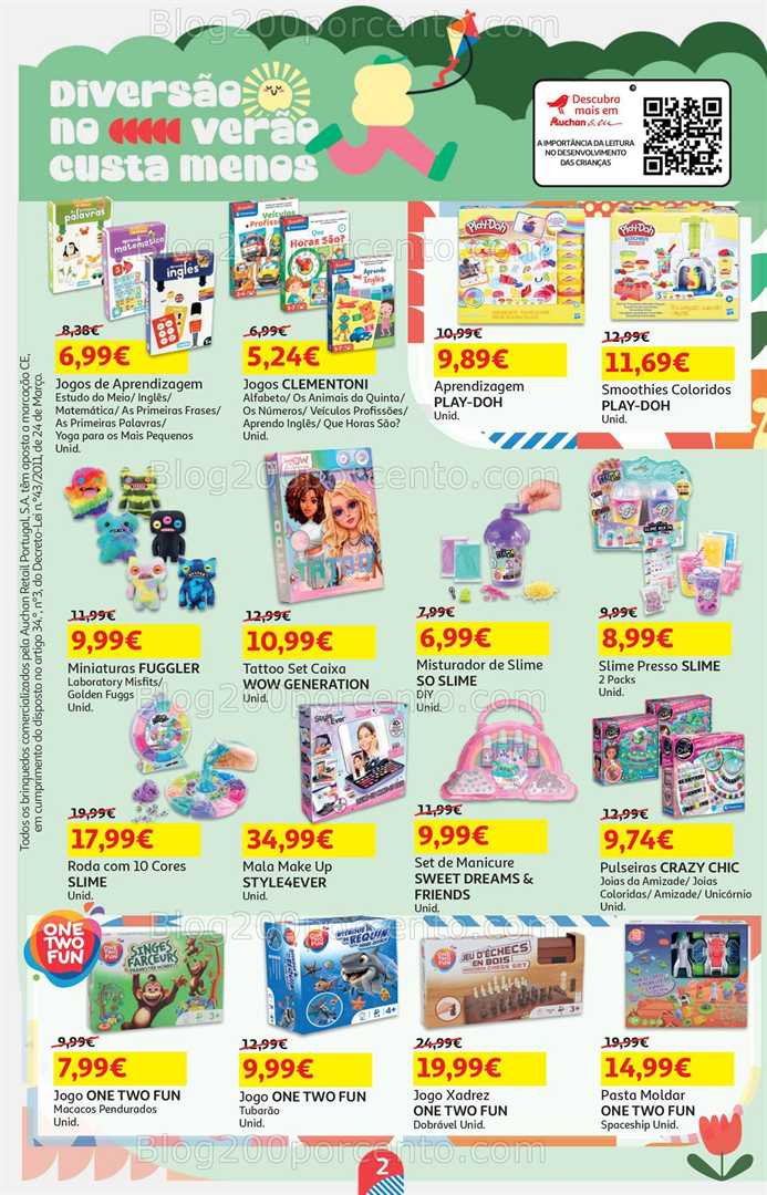 Antevisão Folheto AUCHAN Promoções de 8 a 22 julho bazar