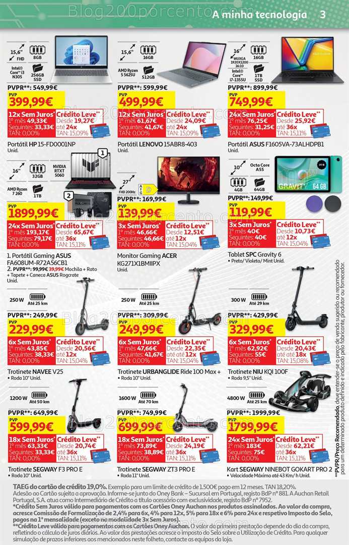 Antevisão Folheto AUCHAN Promoções de 8 a 22 julho tecnologia