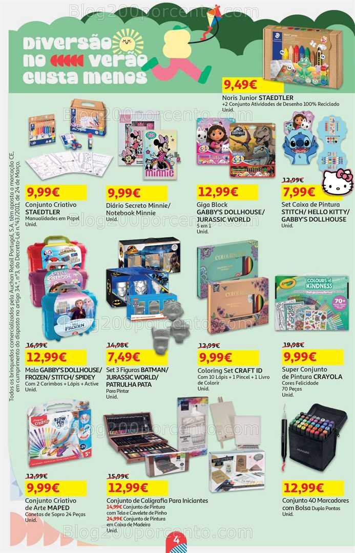 Antevisão Folheto AUCHAN Promoções de 8 a 22 julho bazar