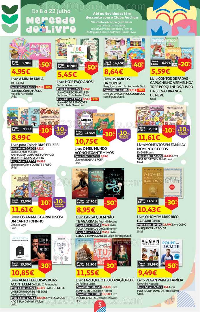 Antevisão Folheto AUCHAN Promoções de 8 a 22 julho bazar