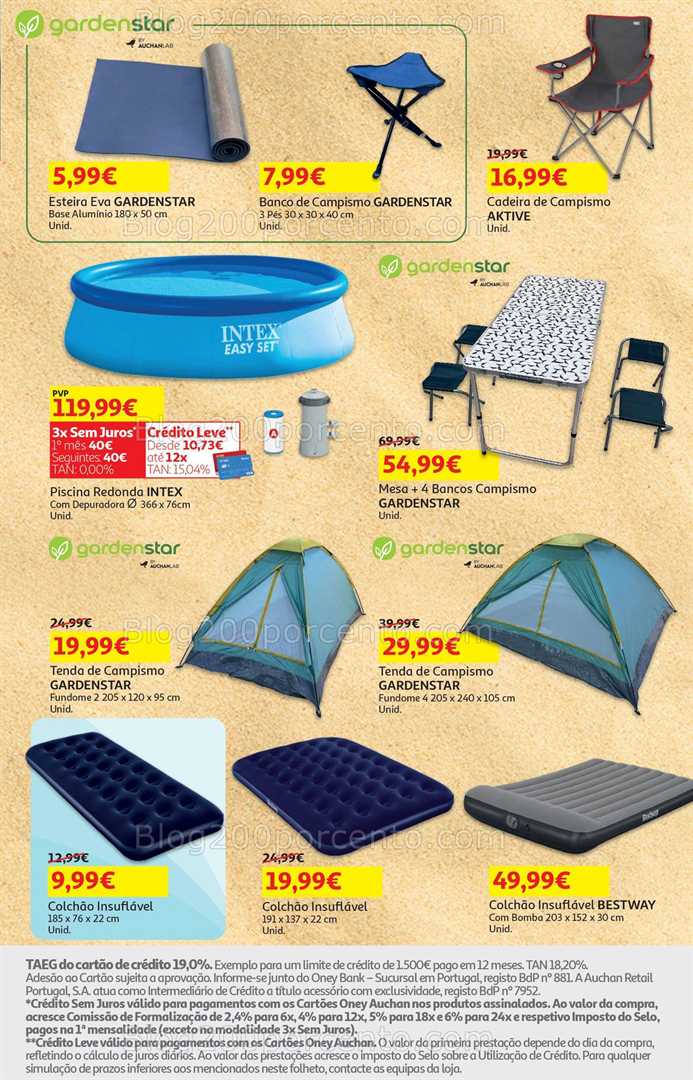 Antevisão Folheto AUCHAN Promoções de 8 a 22 julho bazar