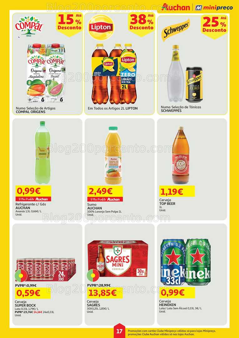 Antevisão Folheto MINIPREÇO - AUCHAN Promoções de 10 a 16 julho all