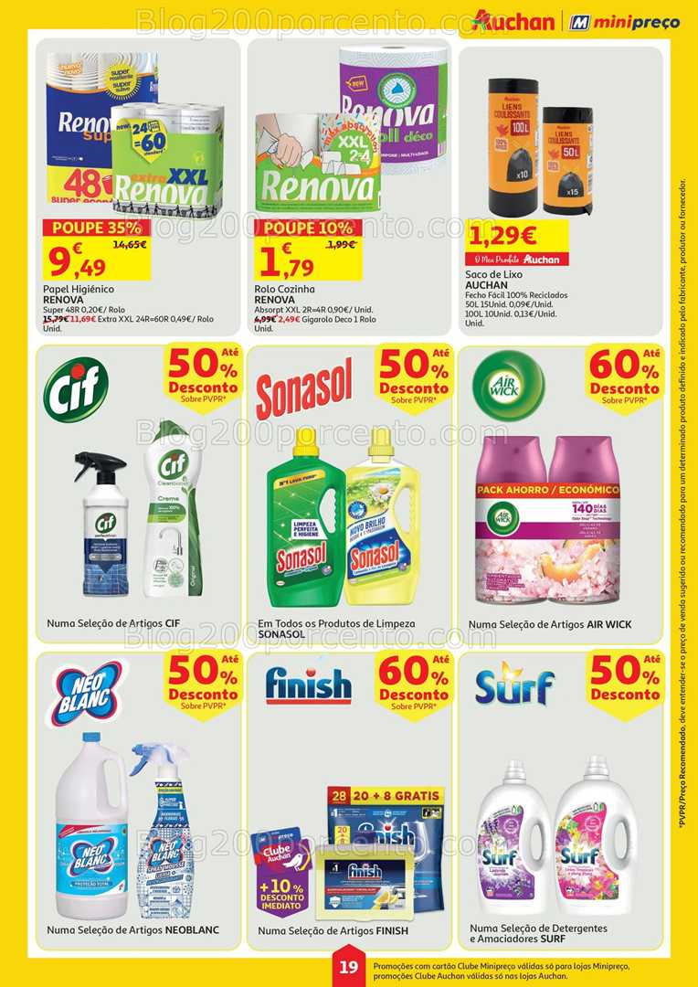 Antevisão Folheto MINIPREÇO - AUCHAN Promoções de 10 a 16 julho all