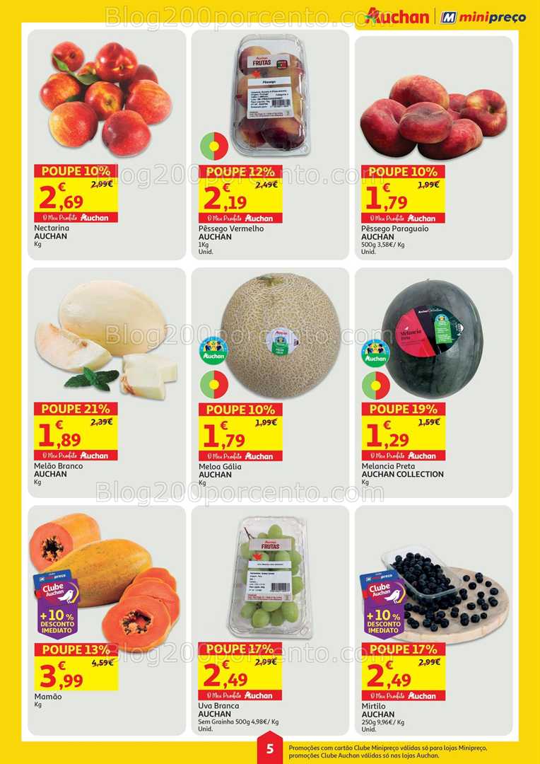 Antevisão Folheto MINIPREÇO - AUCHAN Promoções de 10 a 16 julho all
