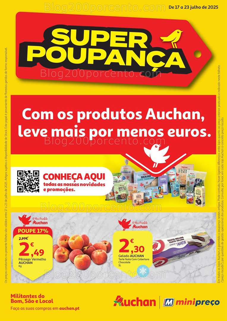 Antevisão Folheto MINIPREÇO - AUCHAN Promoções de 17 a 23 julho all