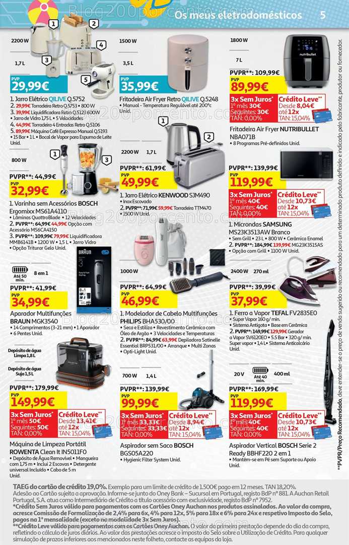 Antevisão Folheto AUCHAN Promoções de 23 julho a 5 agosto tecnologia