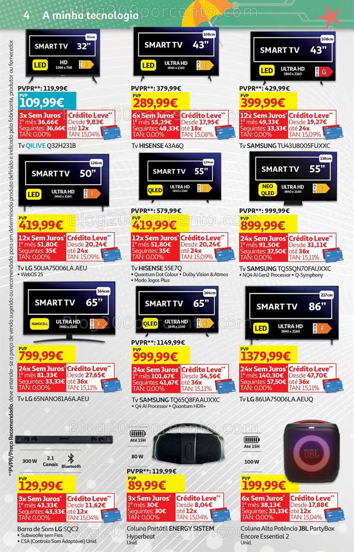 Antevisão Folheto AUCHAN Promoções de 23 julho a 5 agosto tecnologia