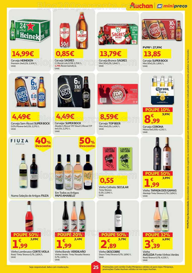 Antevisão Folheto AUCHAN - MINIPREÇO Promoções 24 a 30 julho all